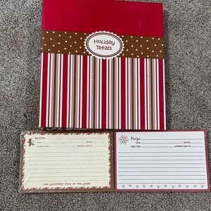 NWOT Hallmark Holiday Treats recipe book and cards